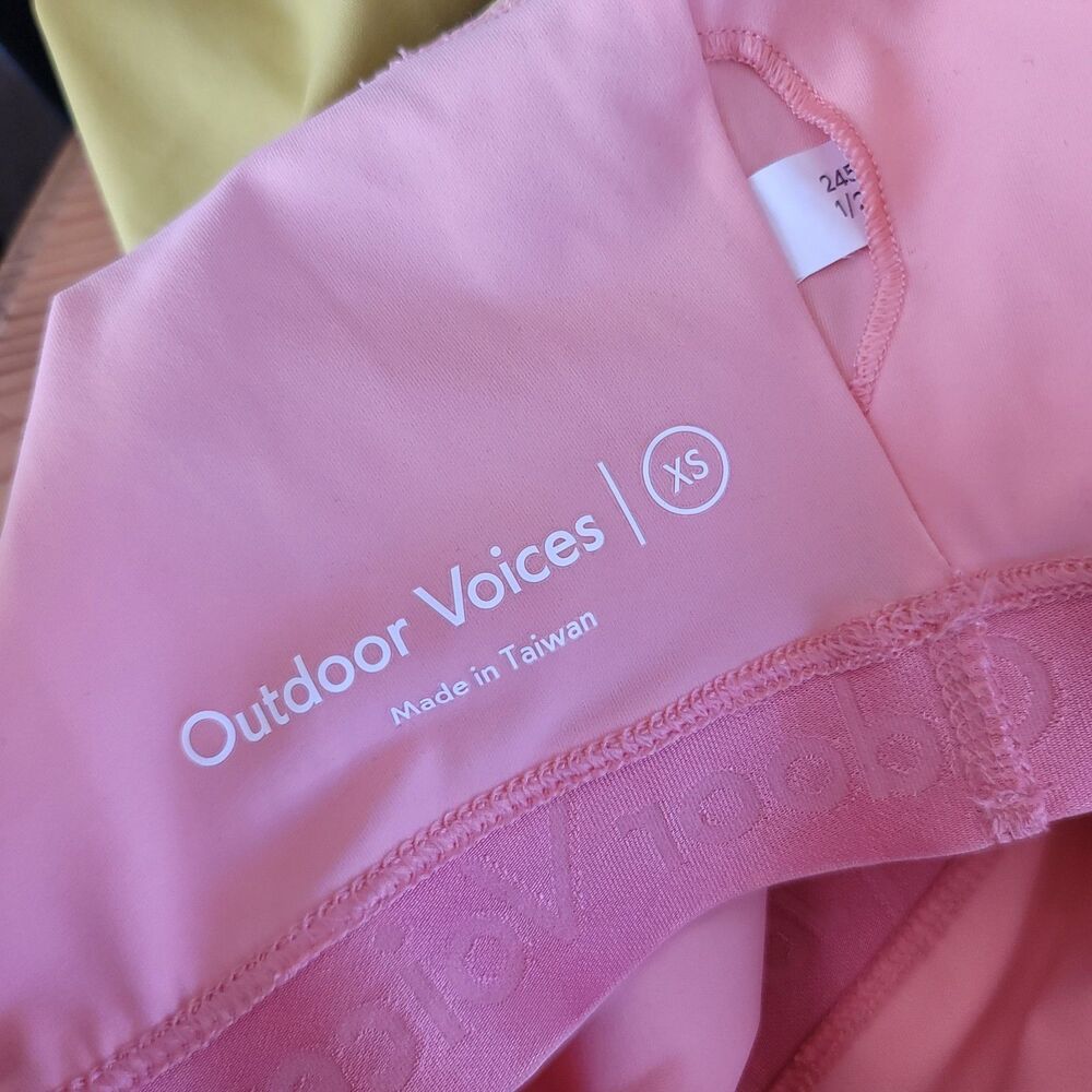 Outdoor Voices One Shoulder Dress Athletic Mini Colorblock Nylon Spandex size S - Picture 4 of 5